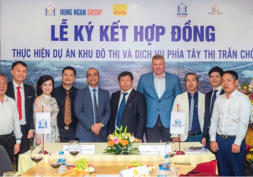 Hưng Ngân Group ký HĐ thực hiện dự án KĐT & DV phía Tây TT Chờ